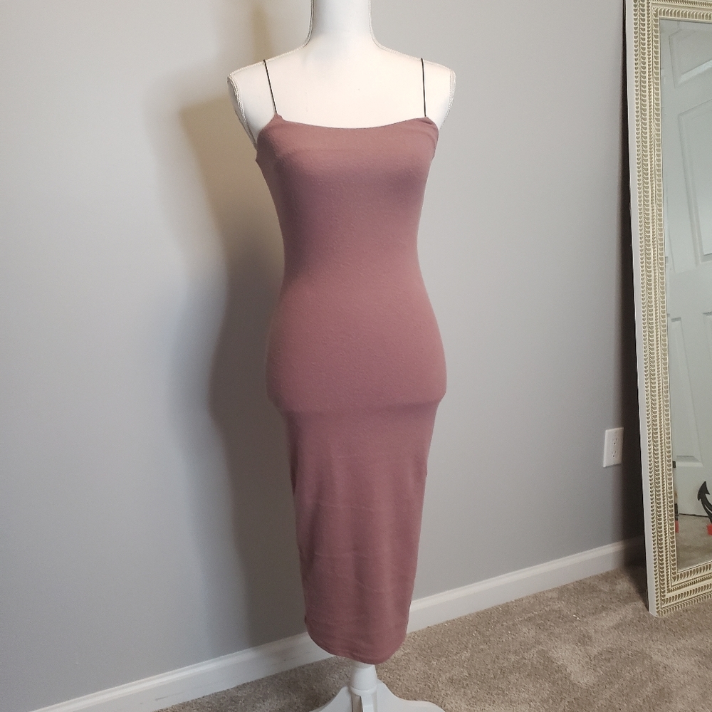 Lined Soft Bodycon Dress - Picture 2 of 5